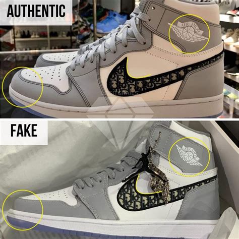 How To Spot Fake Air Jordan x Dior T